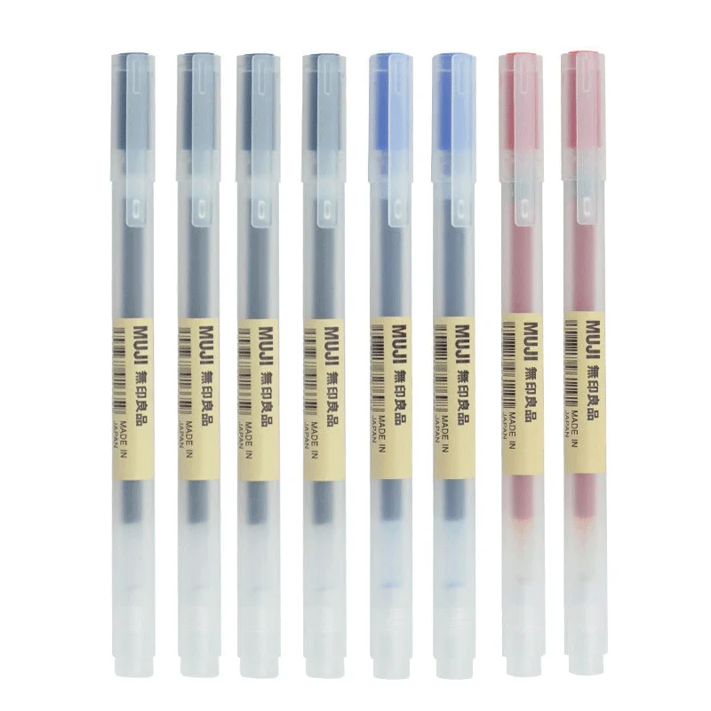 Muji Stationery Gel Pen - 6/8 pièces/ensemble Kawaii MUJIS Gel stylo