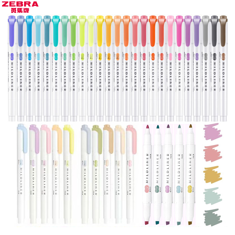 Zebra Pen Sarasa - Stylos surligneurs ZEBRA MILDLINER WKT7, marqueurs