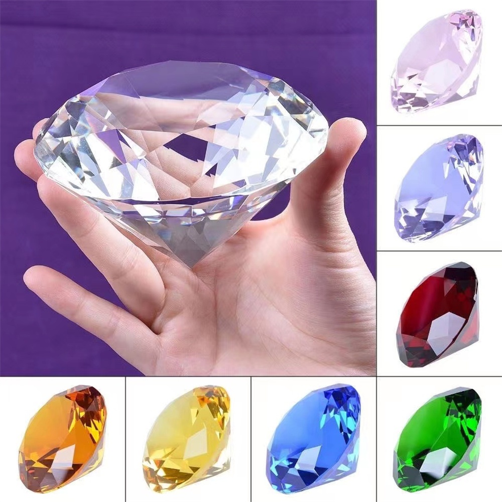 Paper Weight Crystal - Presse-papier en forme de diamant en