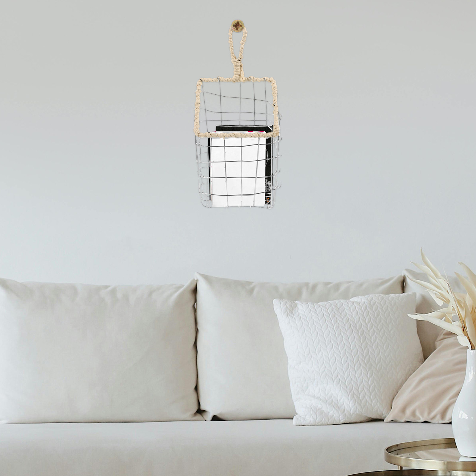Magazine Holder Rack - Support mural en fer pour livres,