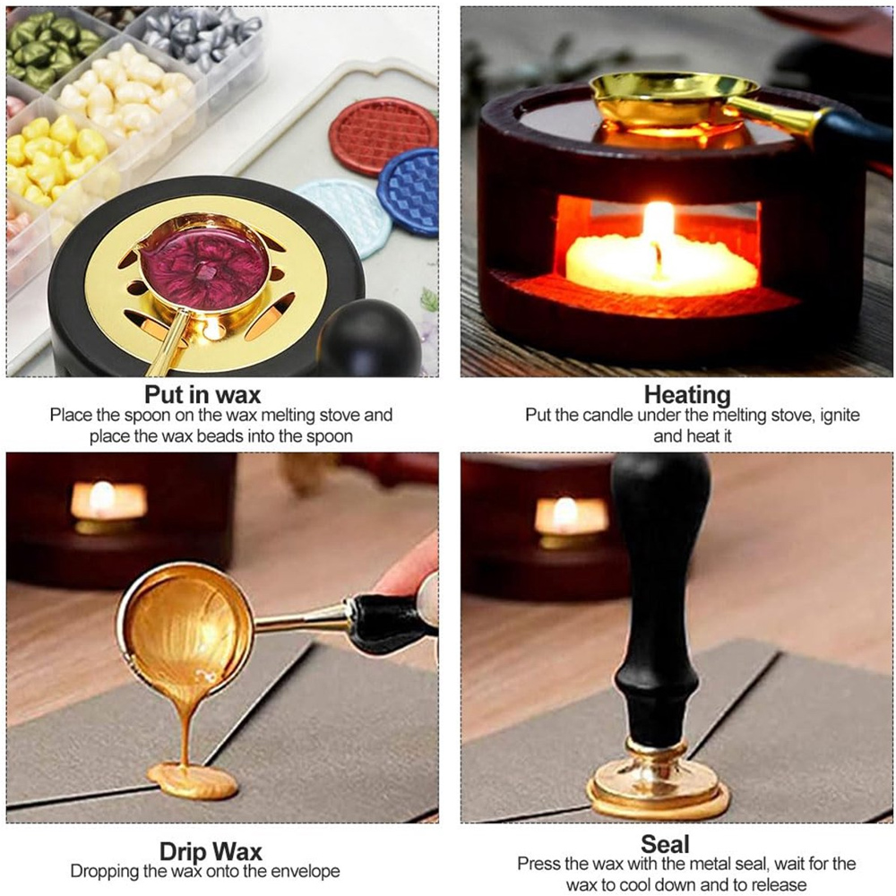 Kit de sceau de cire personnal - Wax Seal Stamp Set avis et prix
