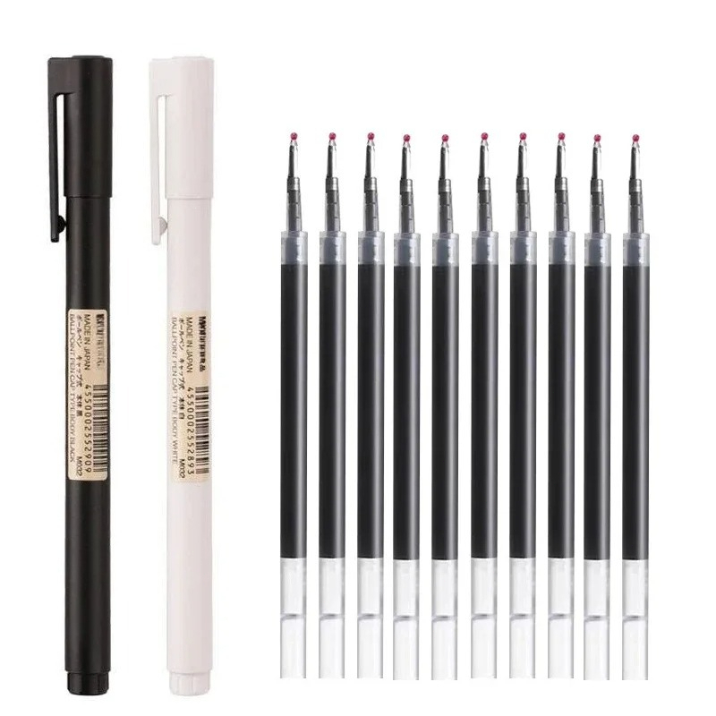 Stylos gel à pointe bille noir - Muji Stationery Gel Pen avis et prix