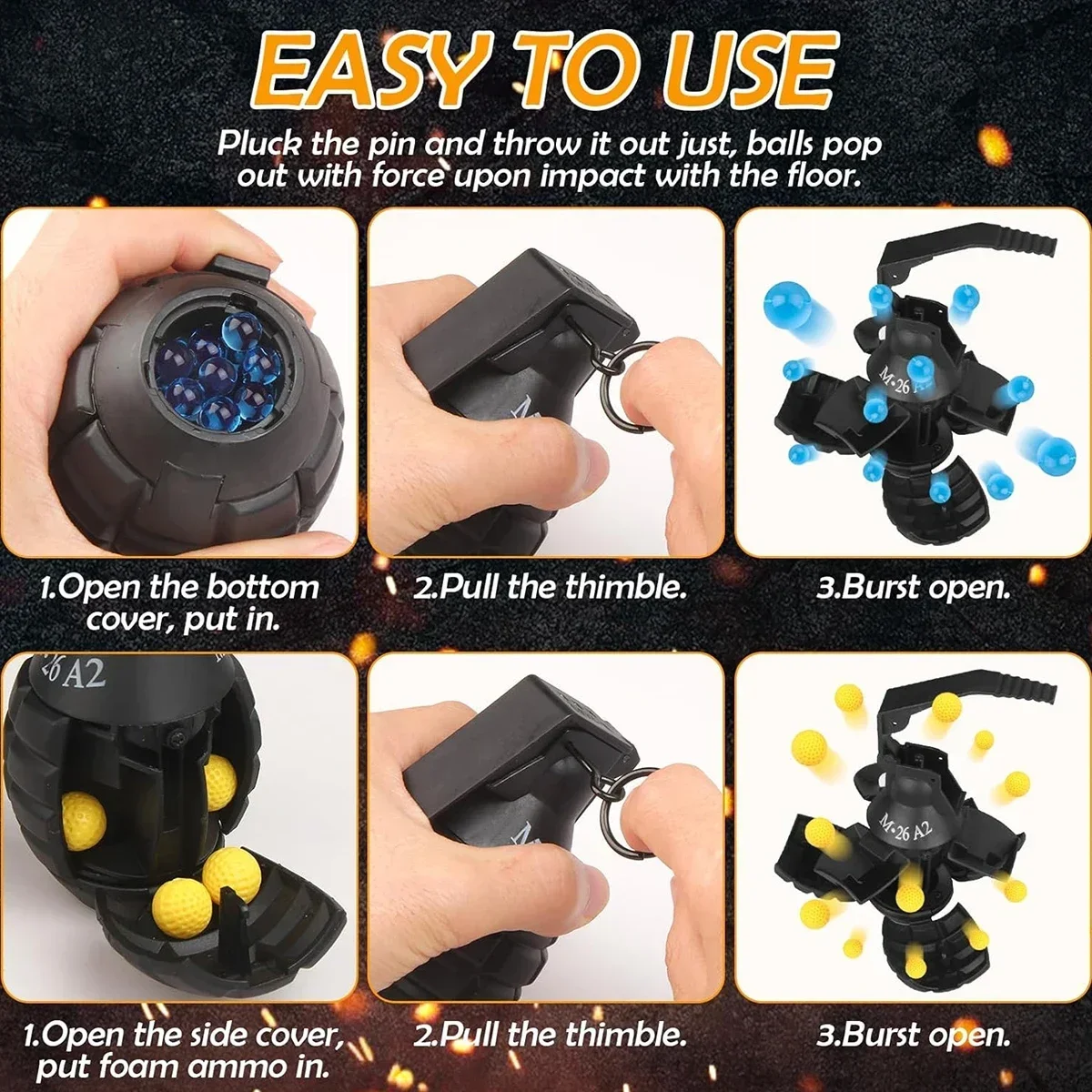 DD-toy Pack de 3 - Grenade jou - Gel Refill Pack avis et prix