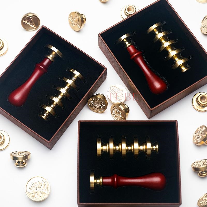 Ensemble de 6 têtes de tampons - Wax Seal Stamp Set avis et prix