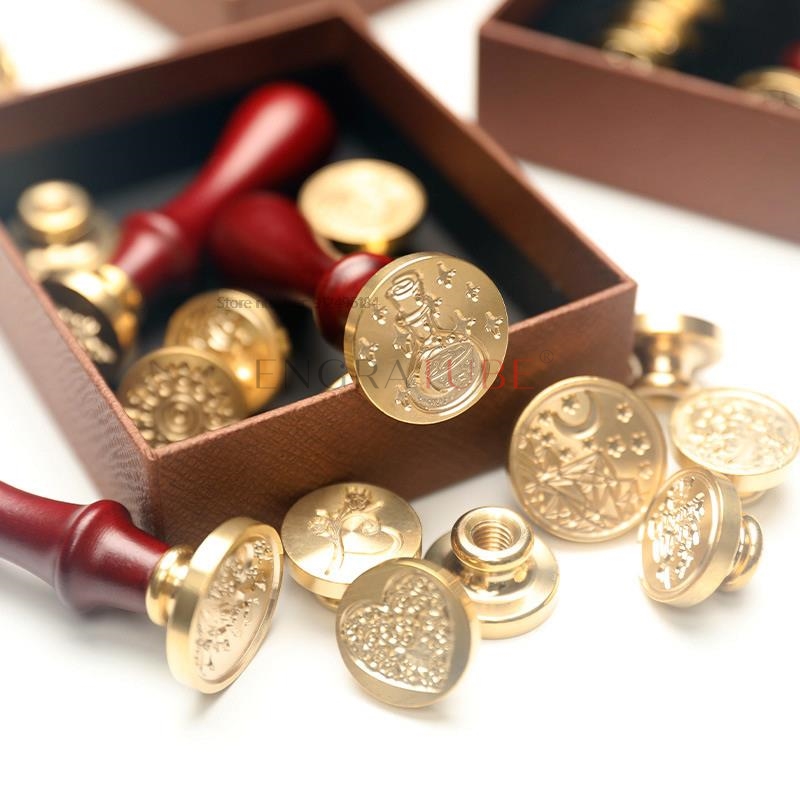 Ensemble de 6 têtes de tampons - Wax Seal Stamp Set avis et prix