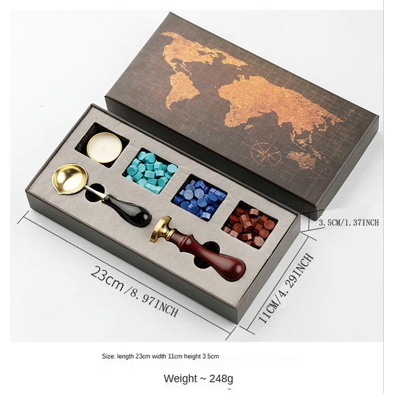Kit de boîte de sceau d'averti - Wax Seal Stamp Set avis et prix