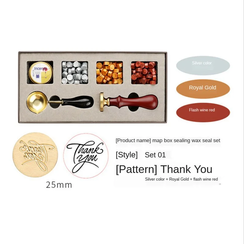 Kit de boîte de sceau d'averti - Wax Seal Stamp Set avis et prix