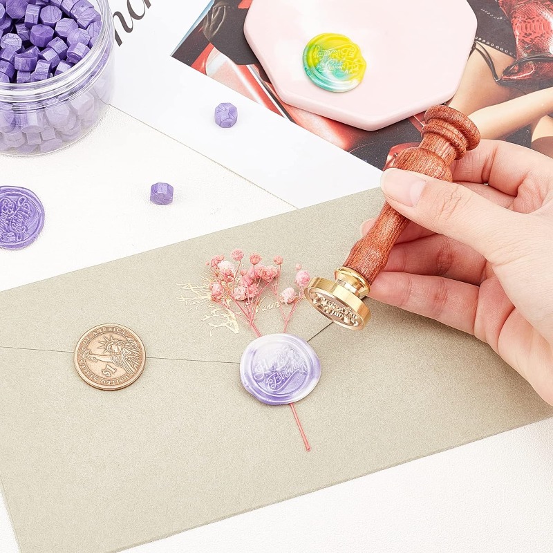 1 ensemble de tampons de sceau - Wax Seal Stamp Set avis et prix