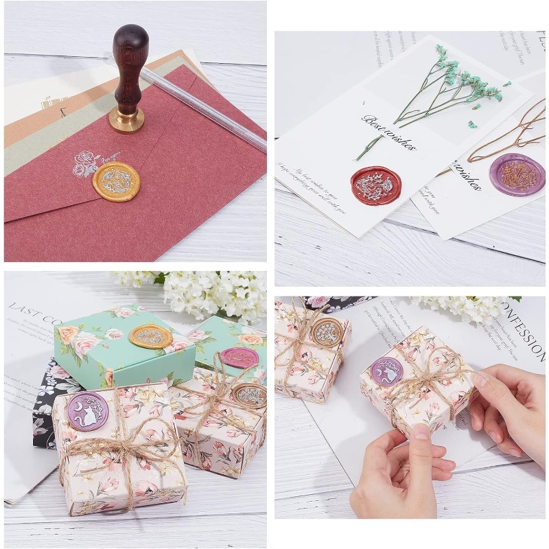 1 ensemble de tampons de sceau - Wax Seal Stamp Set avis et prix