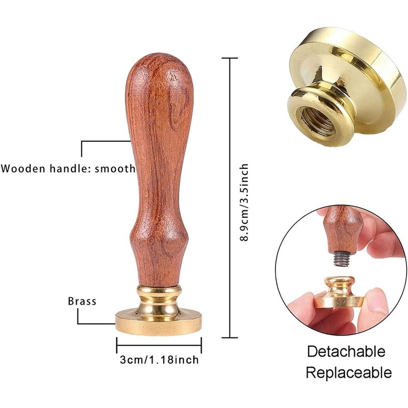 1 ensemble de tampons de sceau - Wax Seal Stamp Set avis et prix