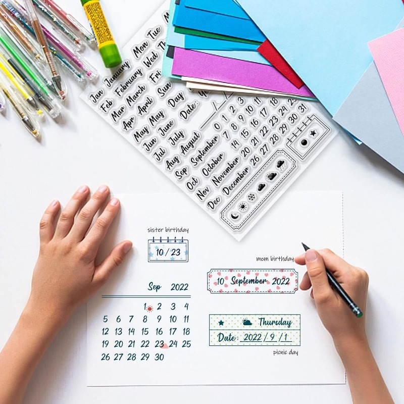 Timbres transparents en Silico - Rubber Date Stamp avis et prix