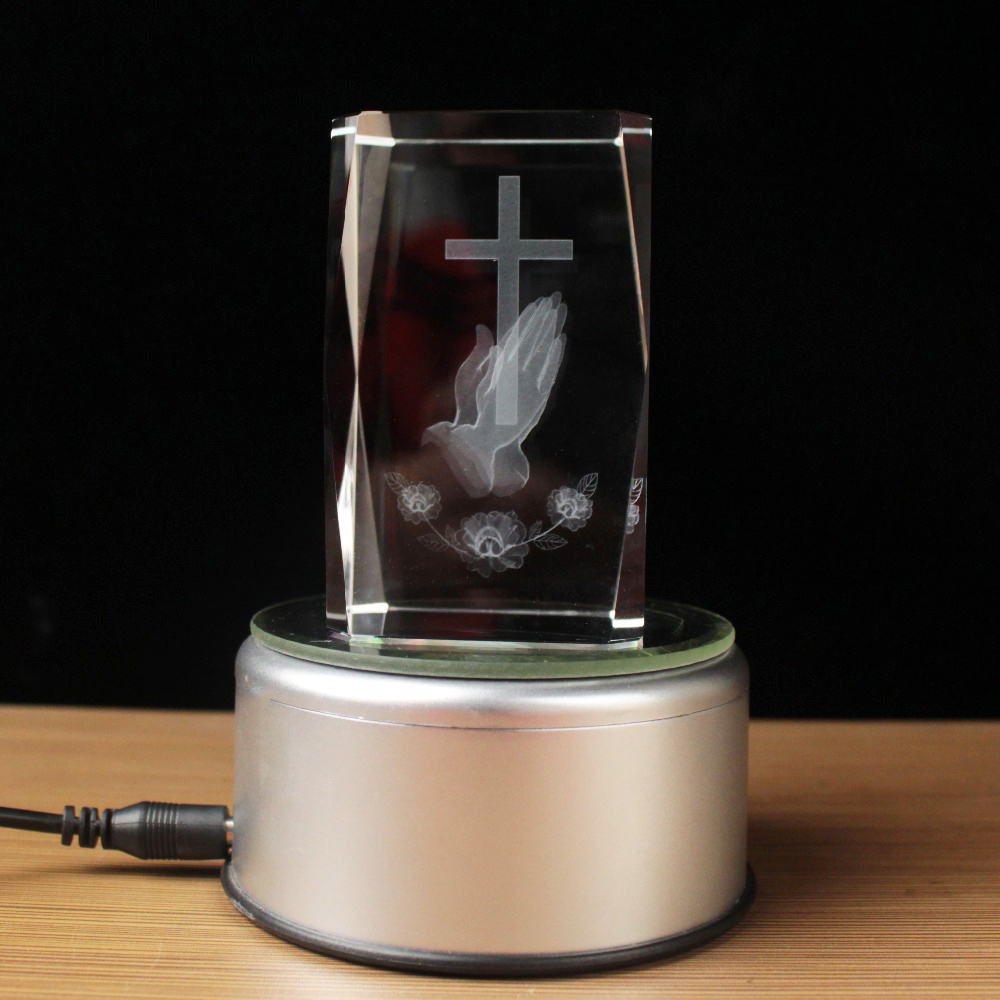 Cube religieux en cristal Lase - Paper Weight Crystal avis et prix