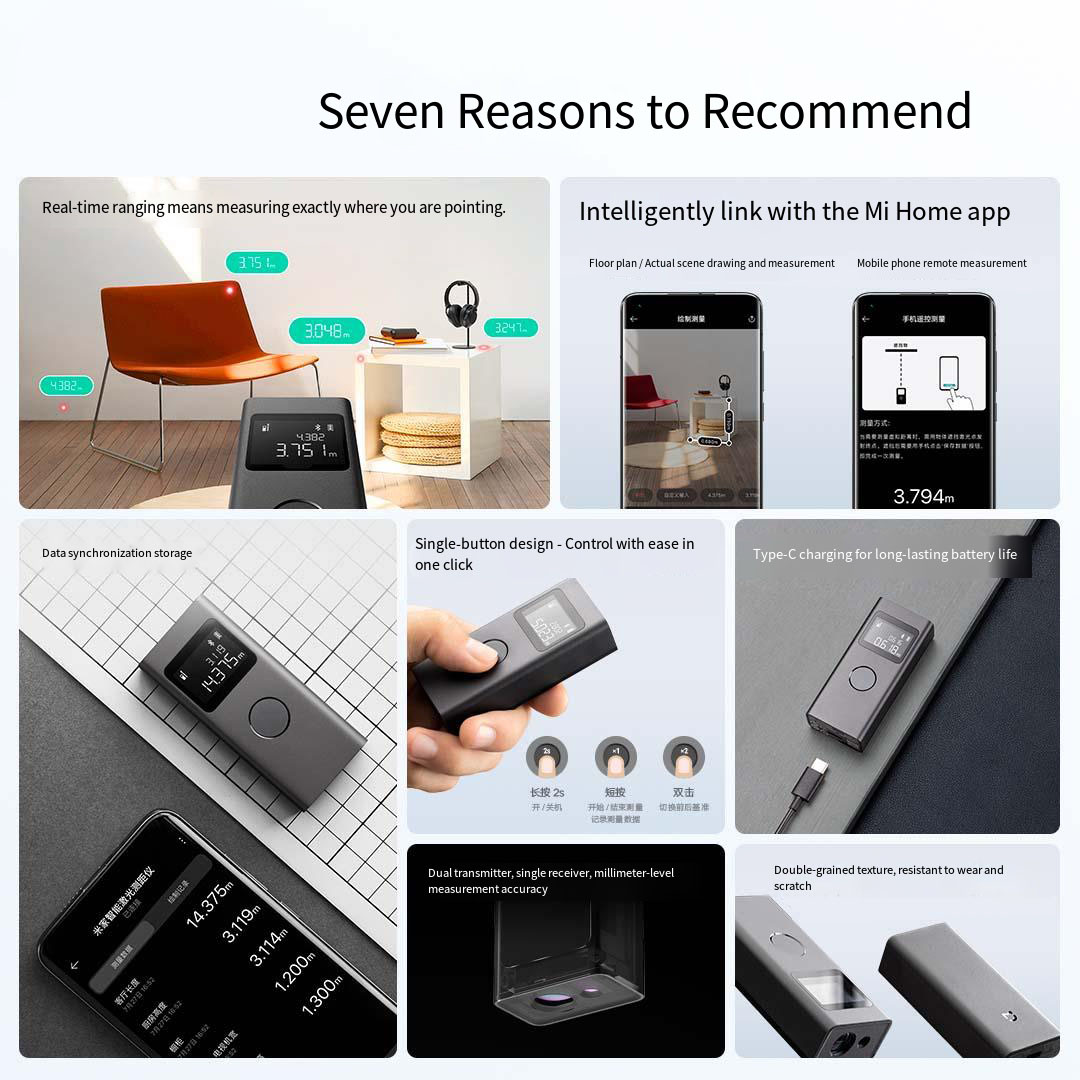 Xiaomi Mijia télémètre Laser i - Tape Dispenser Weighted avis et prix