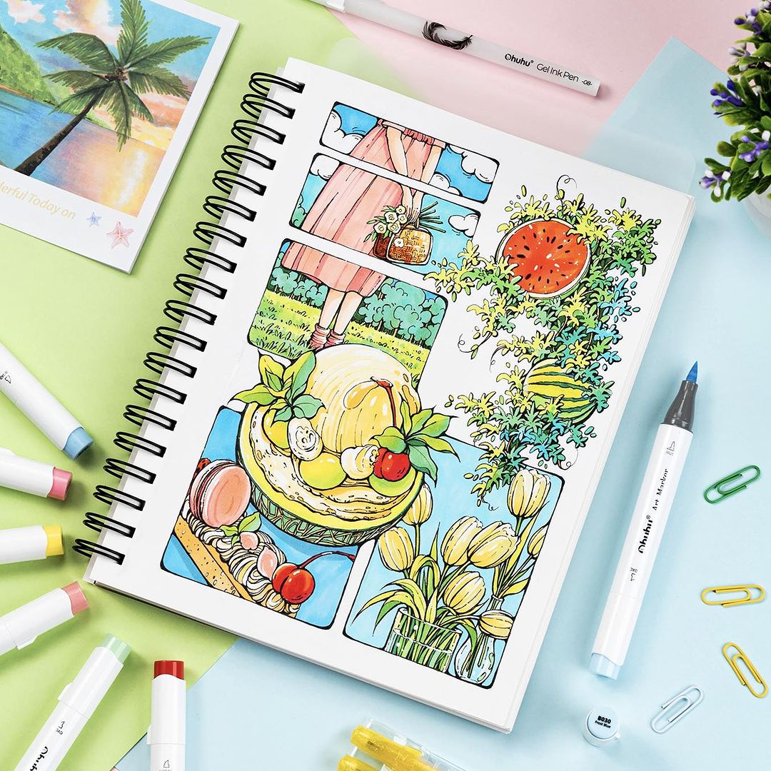 Ohuhu Honolulu ensemble de sty - Copic Marker Sketch avis et prix