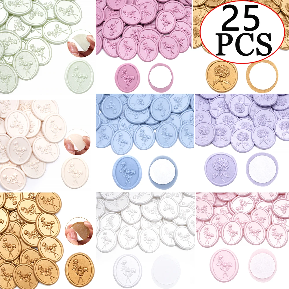25 autocollants 3D floraux en  - Wax Seal Stamp Set avis et prix